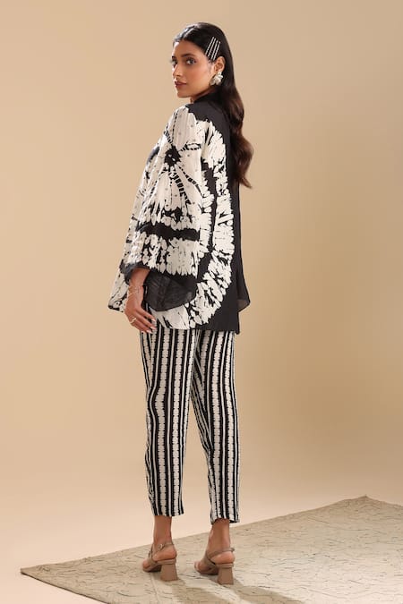 Soup By Sougat Paul Naqsh Geometric Pattern Shirt Kurta & Pant Set 