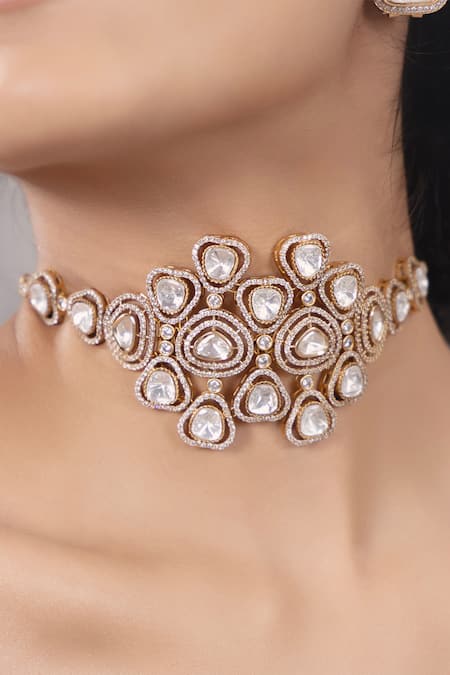 Joules By Radhika Polki Embellished Choker Necklace