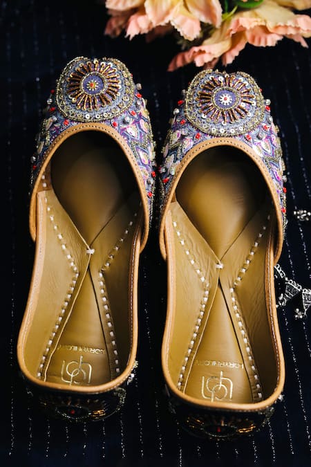 Loryphilory Twight Tango Embellished Mandala Pattern Juttis 