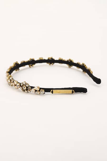 Buy Born Flash Silver Crystals Aster Embellished Floral Hairband Online at Aza Fashions Buy_Born Flash_Silver Crystals Aster Embellished Floral Hairband _Online_at_Aza_Fashions