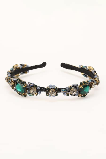 Born Flash Gerbera Crystal & Bead Work Hairband 