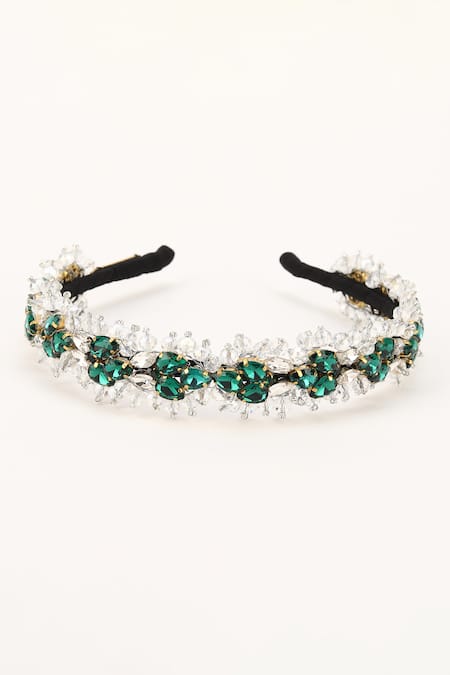 Born Flash Gladiolus Crystal & Bead Embellished Hairband 