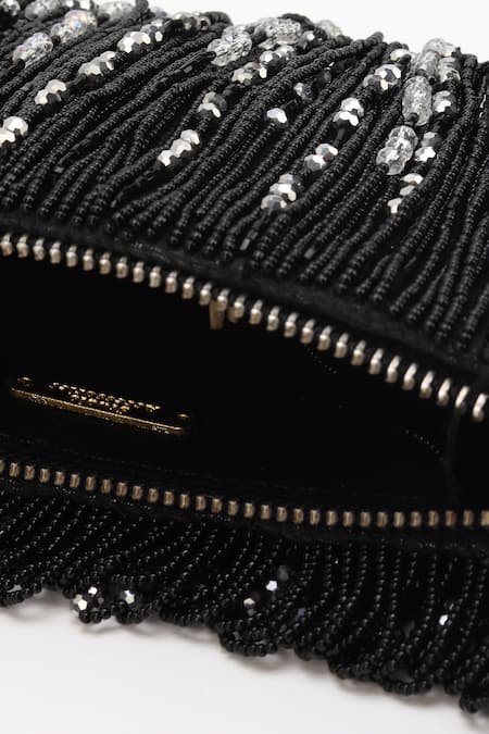 Shop_Born Flash_Black Beads Charm Tassel Bag 