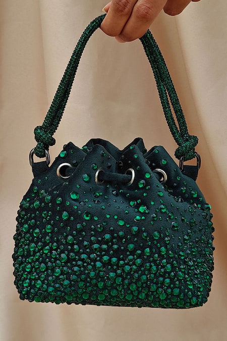 Plode Swarovski Crystal Embellished Micro Bucket Bag 