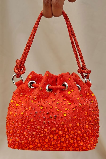 Plode Blingy Swarovski Crystal Micro Bucket Bag 