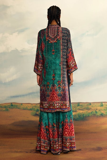 Rajdeep Ranawat Radha Printed Long Kurta 