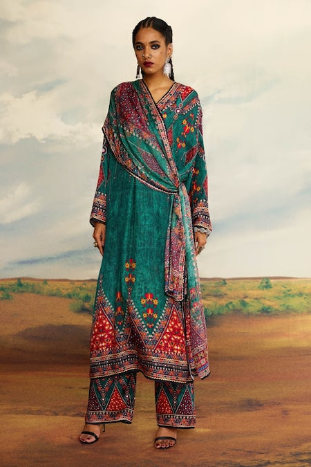 Rajdeep Ranawat Banno Printed Long Kurta 