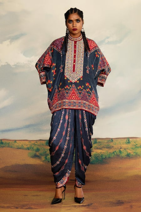 Rajdeep Ranawat Chanel Printed Asymmetric Kurta 