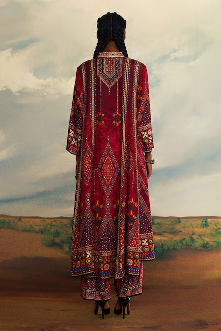 Rajdeep Ranawat Ada Mirror & Thread Embroidered Anarkali 