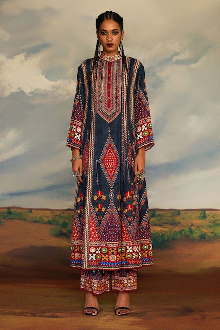 Rajdeep Ranawat Ada Silk Embroidered Anarkali 