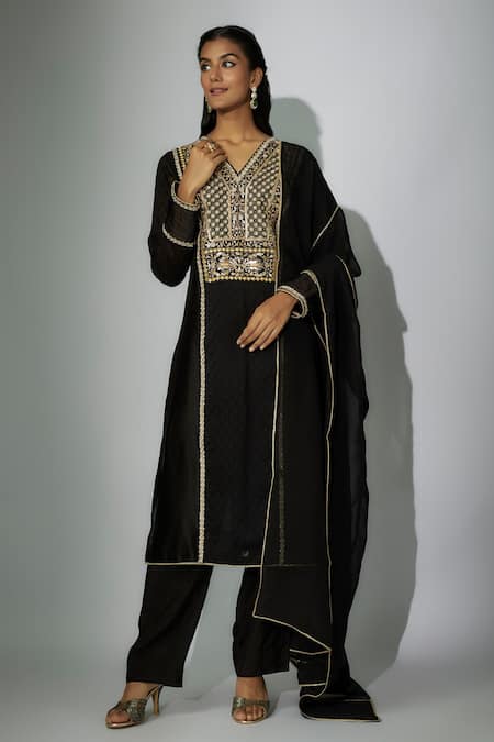 Nadima Saqib Zardosi Embroidered Kurta Pant Set 