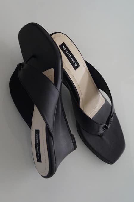 Shradha Hedau Footwear Couture Madison Plain Strap Wedges 