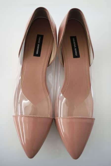 Shradha Hedau Footwear Couture Pink Plain Chantelle Glossy Pointed Toe Heels 