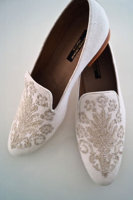 Shradha Hedau Footwear Couture Sarthak Ambrosia Embroidered Moccasin Shoes 