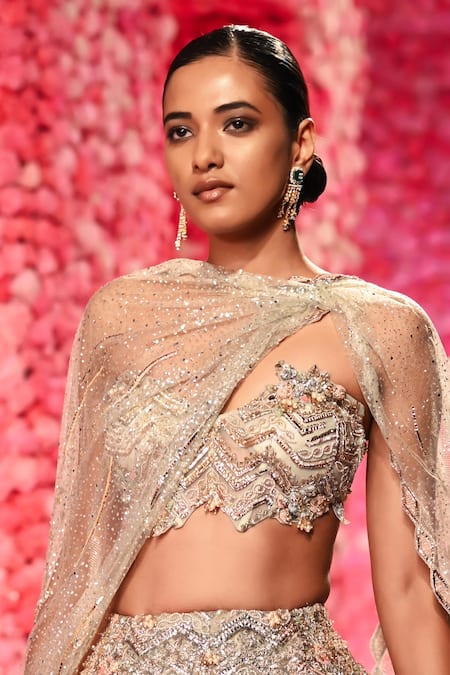 Dolly J Coraline Structured Embellished Lehenga Set 