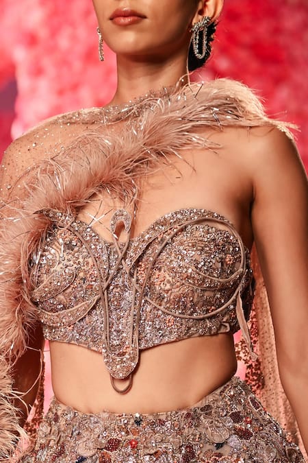 Dolly J Julia Structured Embellished Lehenga Set 