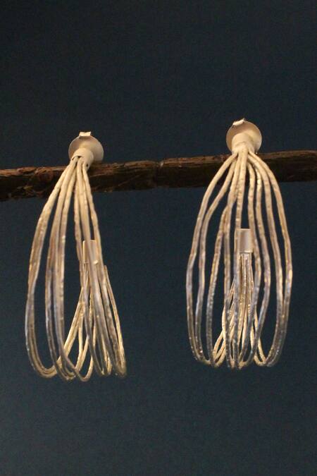 Shop_Heena Mittal_Gold Plated Glitter Wired Hoops 