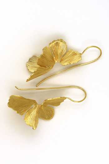Heena Mittal Fiore Needle Thread Stud Earrings 