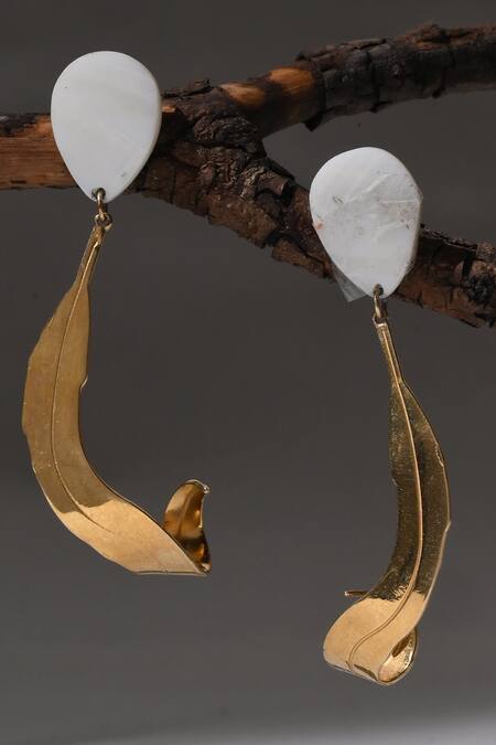 Heena Mittal Mop Feuille Danglers 