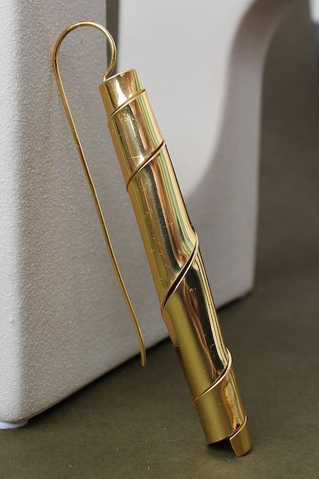 Heena Mittal Ursa Sugarcane Pattern Earrings 