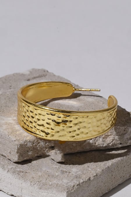 Heena Mittal Hailey Textured Hoops 