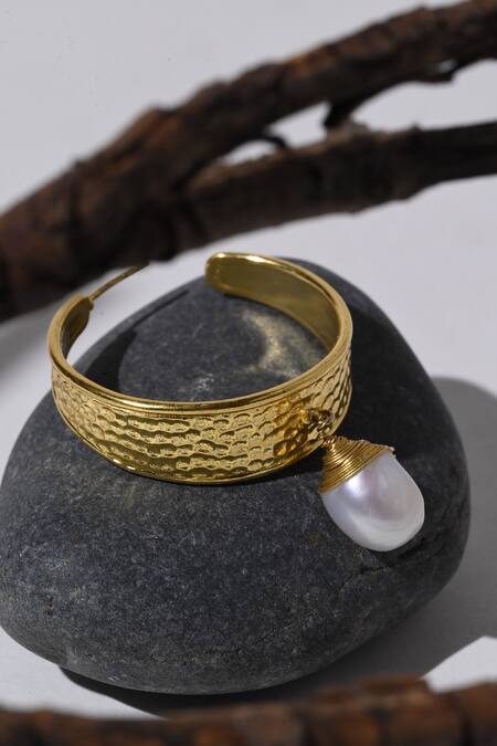 Shop_Heena Mittal_Gold Plated Pearls Hailey Drop Hoops 