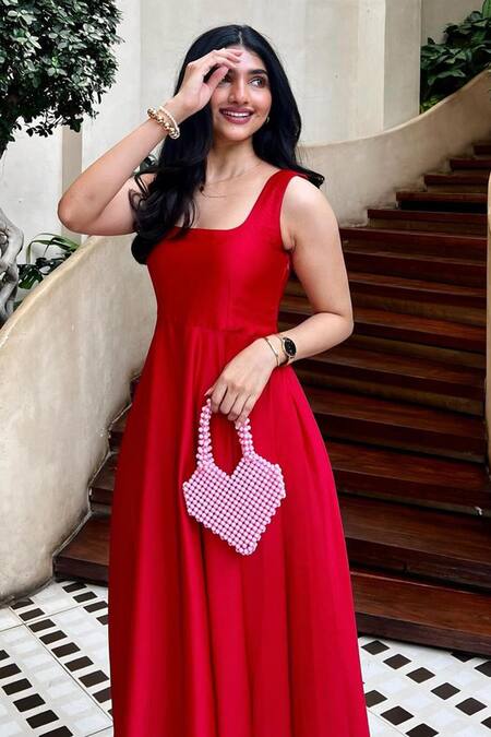 Shop_Rubilon_Pink Bead Heart Shaped Acrylic Bag _Online_at_Aza_Fashions