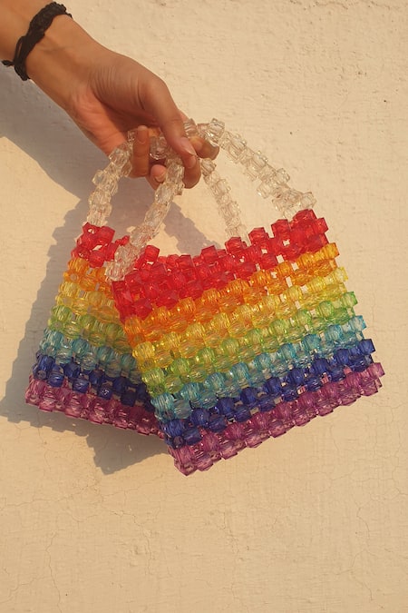 RUBILON Rainbow Acrylic Bead Bag 