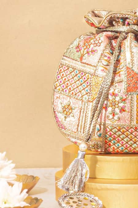 Amyra_Multi Color Embroidery Jia Potli _Online_at_Aza_Fashions