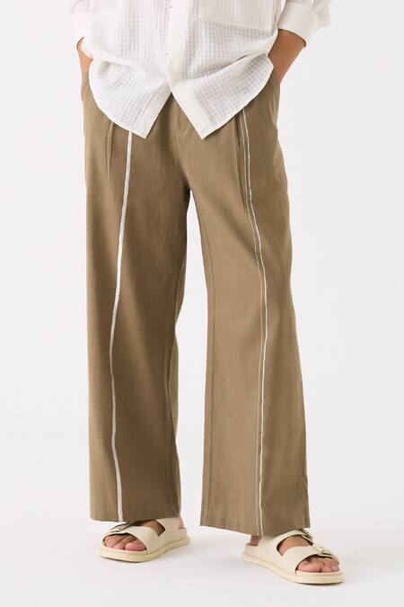 Buy Three White Shirt Mul Checkered Button Down And Pant Set Online at Aza Fashions Buy_Three_White Shirt Mul Checkered Button Down And Pant Set _Online_at_Aza_Fashions