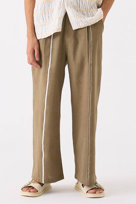 Three White Shirt Mul Smocked Detailed And Pant Set Online at Aza Fashions Three_White Shirt Mul Smocked Detailed And Pant Set _Online_at_Aza_Fashions