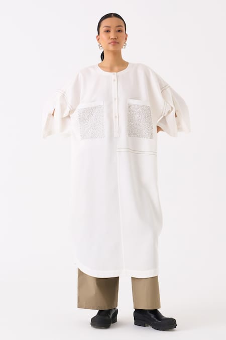 THREE Long Patch Pocket Tunic 