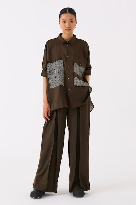 THREE Inverted Box Pleated Trouser 