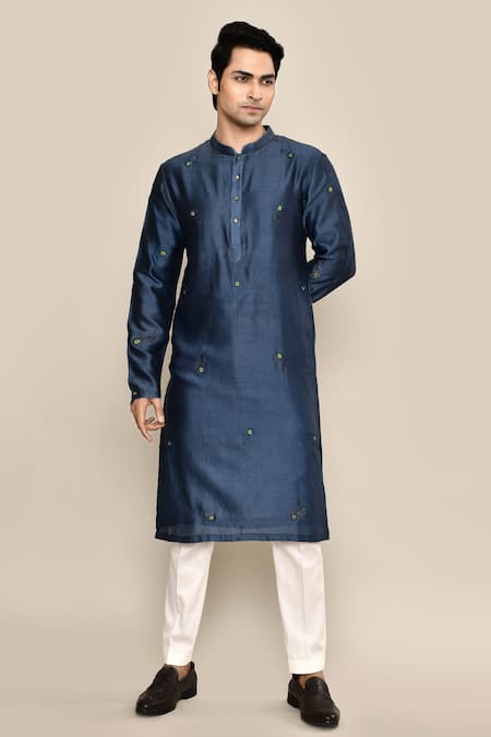 Arihant Rai Sinha Peacock Feather Detailed Kurta With Salwar 
