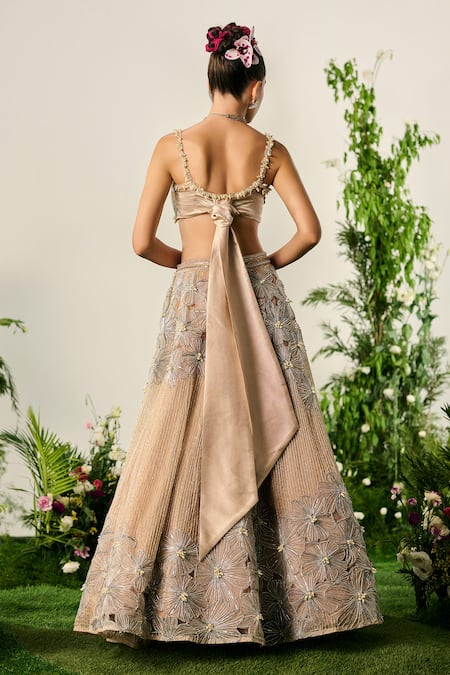 Payal & Zinal Callista Cutwork Fleur Embellished Lehenga With Blouse 