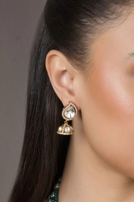 Queens Jewels Victorian Bead Studded Layered Necklace Set 