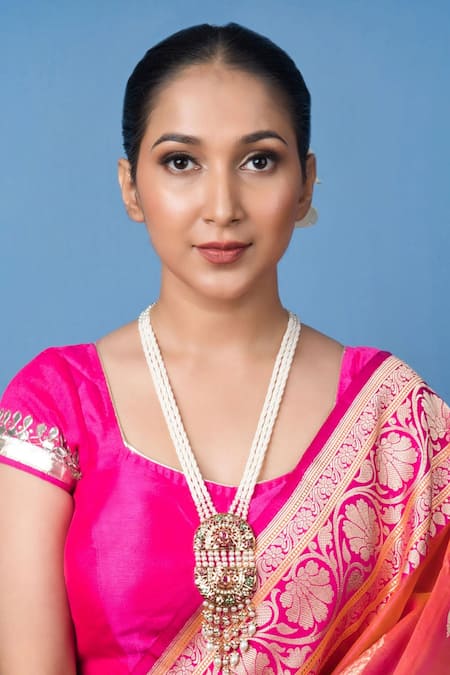 Queens Jewels Royale Double Half Moon Pendant Necklace 