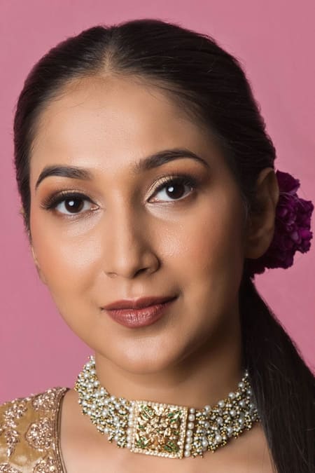 Shop Queens Jewels White Stone Studded Square Choker at Aza Fashions Shop_Queens Jewels_White Stone Studded Square Choker _at_Aza_Fashions