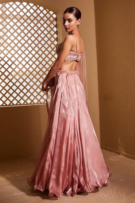 Muditaa By Urmila Suhana Hand Embroidered Blouse Lehenga Set 