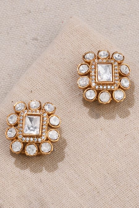 joules by radhika Stone Embellished Studs 