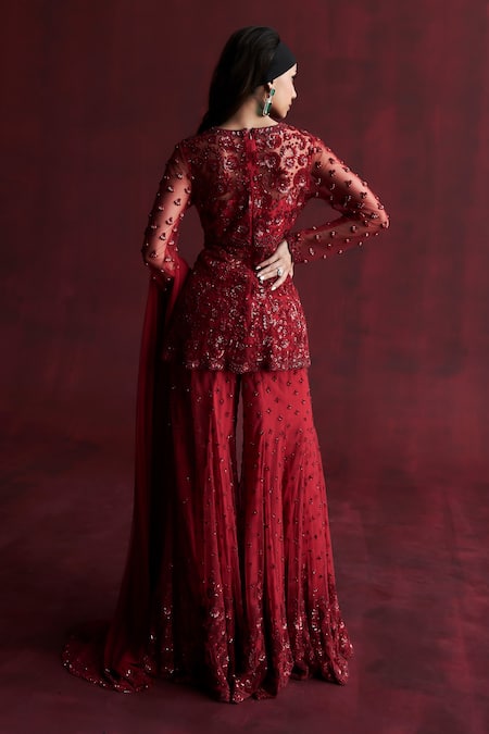 Rococo Gul Embroidered Kurta Sharara Set 