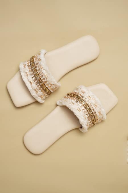 Jutti Express Boho Thread Tassel Embellished Flats 