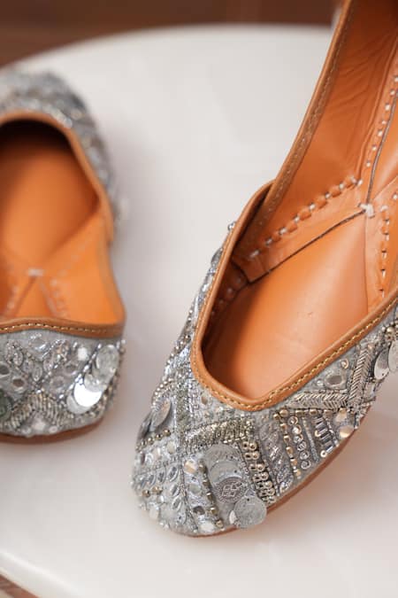 Jutti Express Sequin Coin & Ghungroo Embellished Juttis 