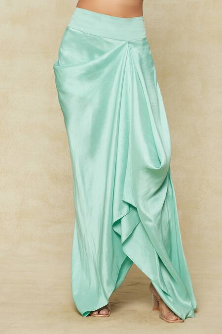 Buy Anamika Khanna Blue Silk Tassels, Beads Round Neck Embroidered Cape And Draped Skirt Set Online at Aza Fashions Buy_Anamika Khanna_Blue Silk Tassels, Beads Round Neck Embroidered Cape And Draped Skirt Set_Online_at_Aza_Fashions