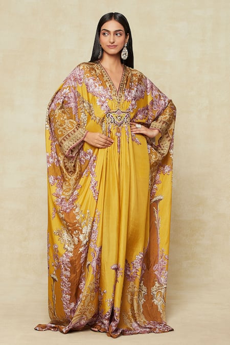 Rajdeep Ranawat Silk Printed Kaftan 