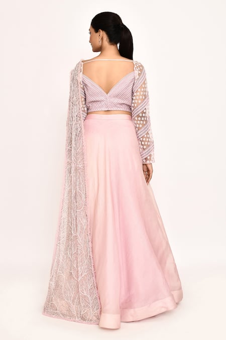 COUTURE BY NIHARIKA Embroidered Blouse Lehenga Set 