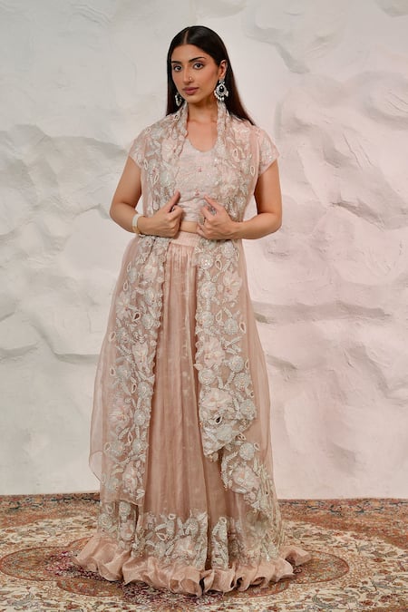 Nidhi Kejriwal Zari Embroidered Lehenga Set 