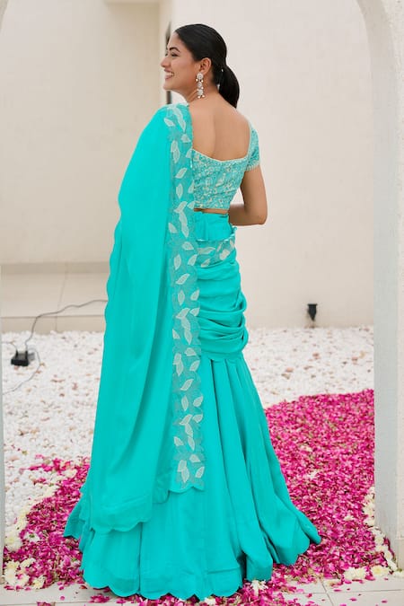 Nidhi Kejriwal Hand Embroidered Lehenga Set 