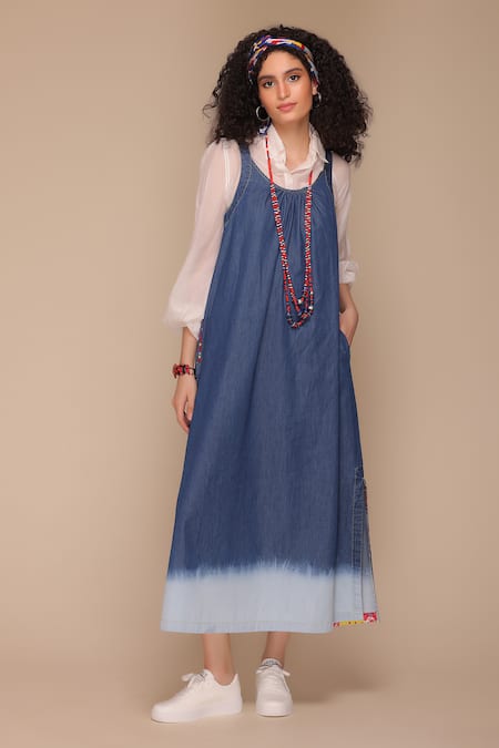 Payal Jain Side Slit Denim Dress 