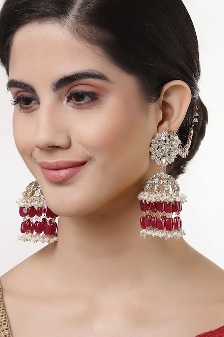 Bijoux By Priya Chandna Floret Blossom Chandelier Jhumkas 